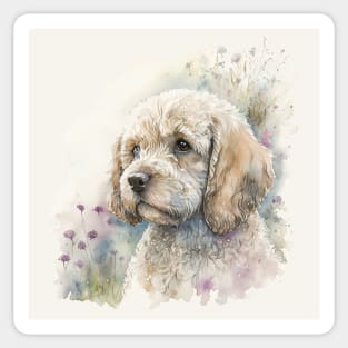 Cockapoo -- Original Watercolour Art Sticker